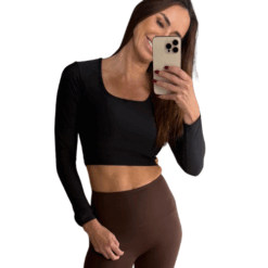 FLEX-FLOW LONGSLEEVE CROPTOP